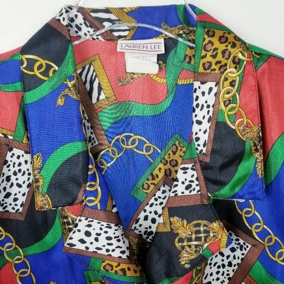 Lauren Lee Vintage Multicolored Short Sleeve Top - Picture 8 of 8